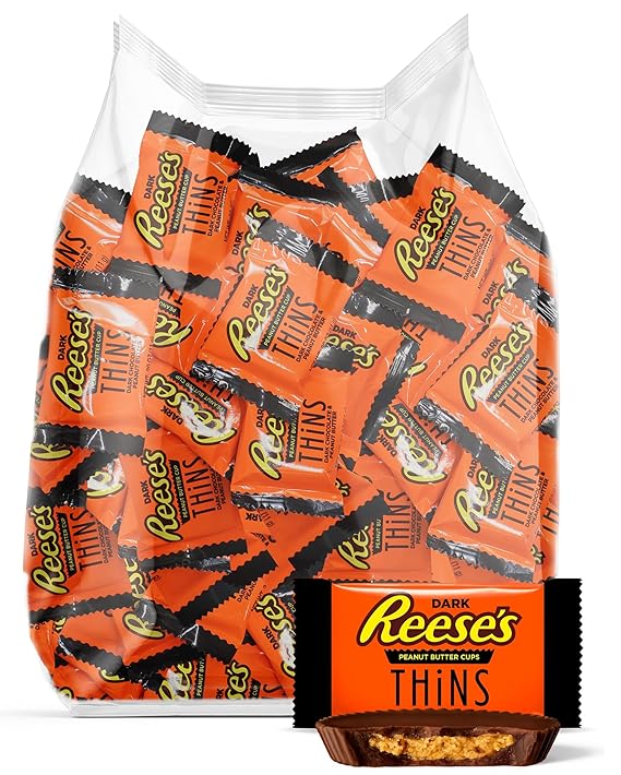 Reese's Dark Chocolate Peanut Butter Cups Thins 1.5 Pound