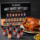 Chef Enthusiast Hot Sauce Gift Set - 24 Count of Mini Hot Sauces