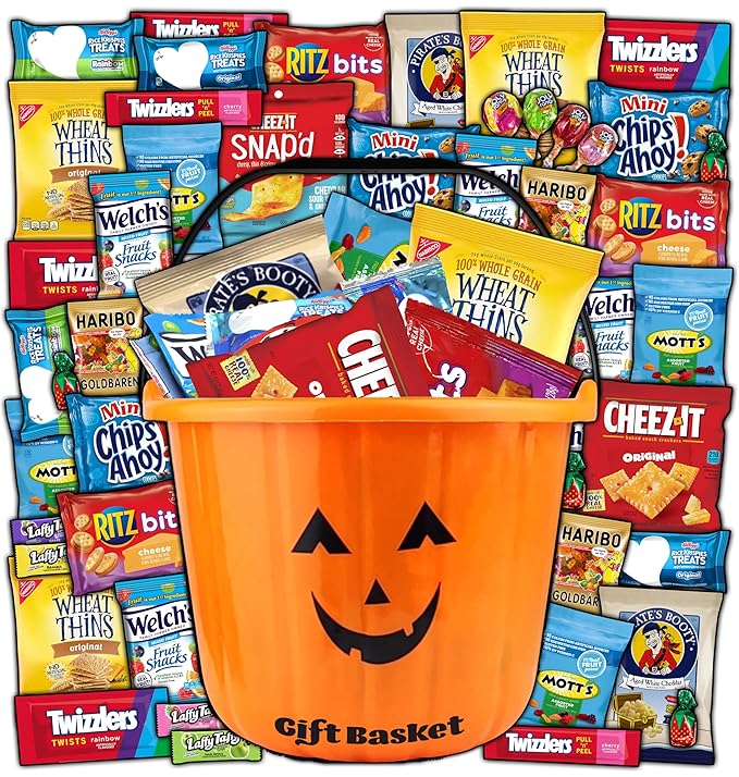 Halloween Basket Gift Care Package 45 Count