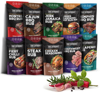 BBQ Rubs and Seasonings Set 10 Count