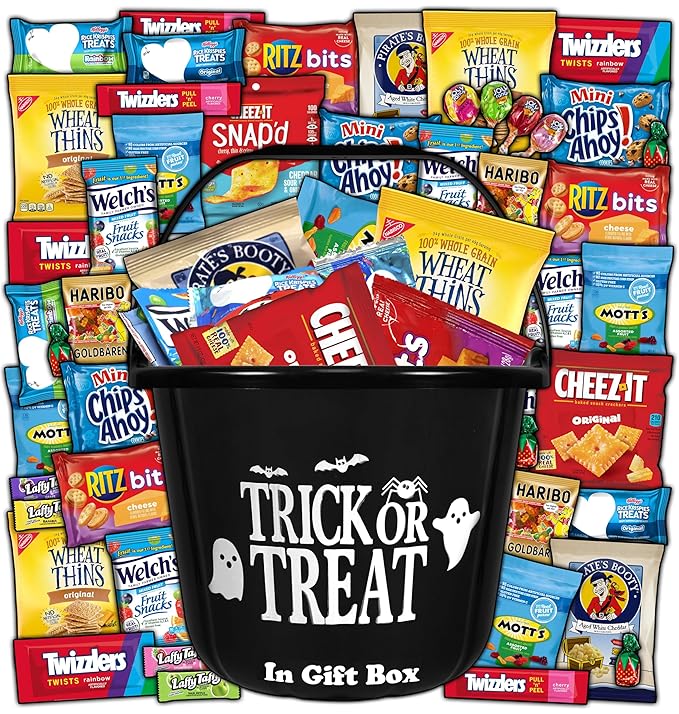 Halloween Black Gift Basket Care Package 45 Count