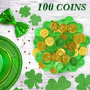 Albert Primer Belgian Milk Chocolate Gold & Green Coins 100 Count