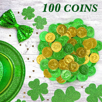 Albert Primer Belgian Milk Chocolate Gold & Green Coins 100 Count