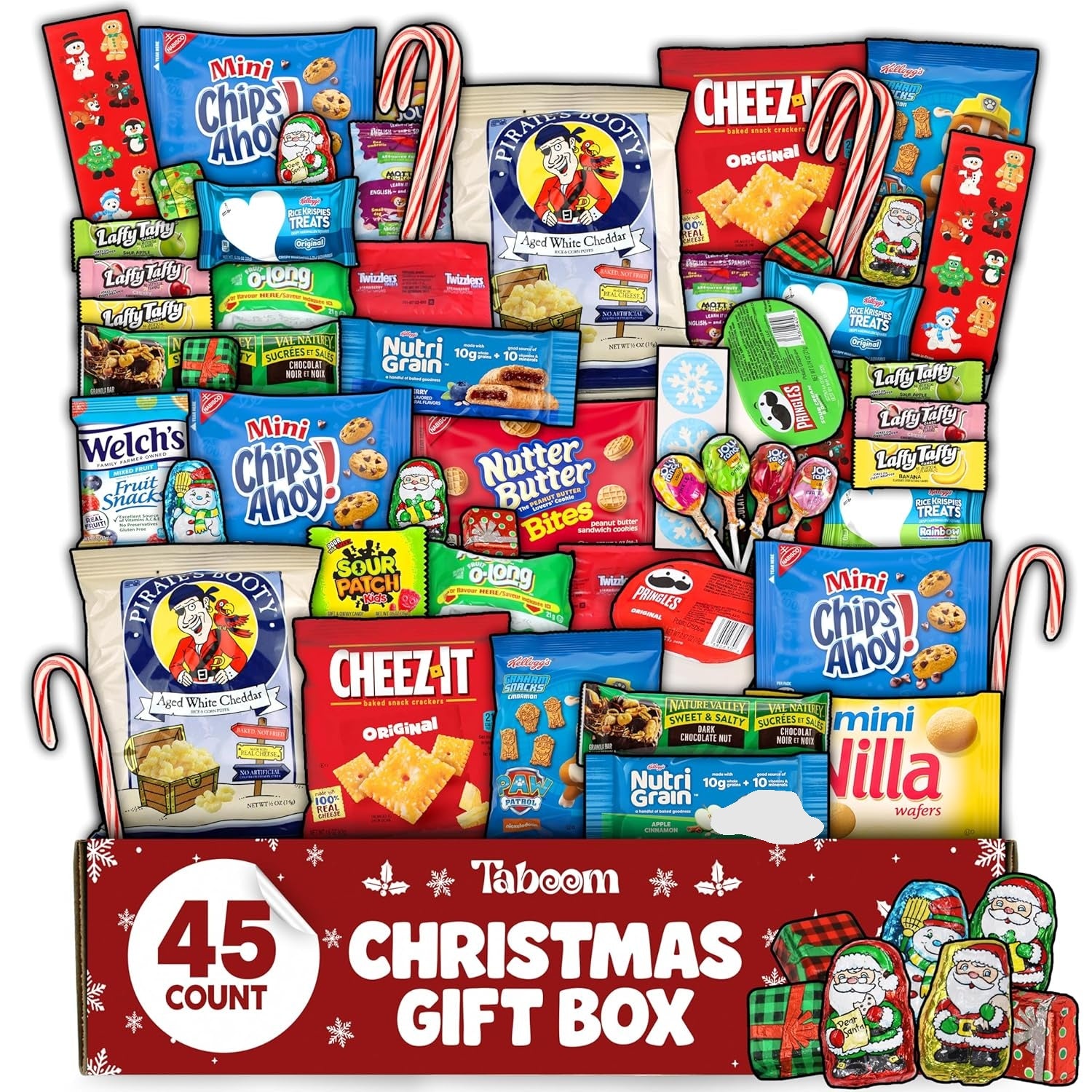 Christmas Snacks Package Gift Box 45 Count