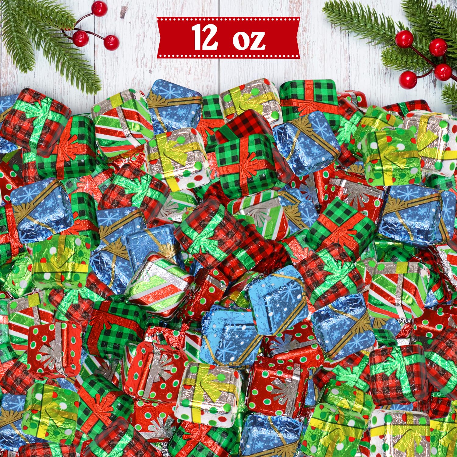 Christmas Milk Chocolate Present Boxes 12 oz Bag