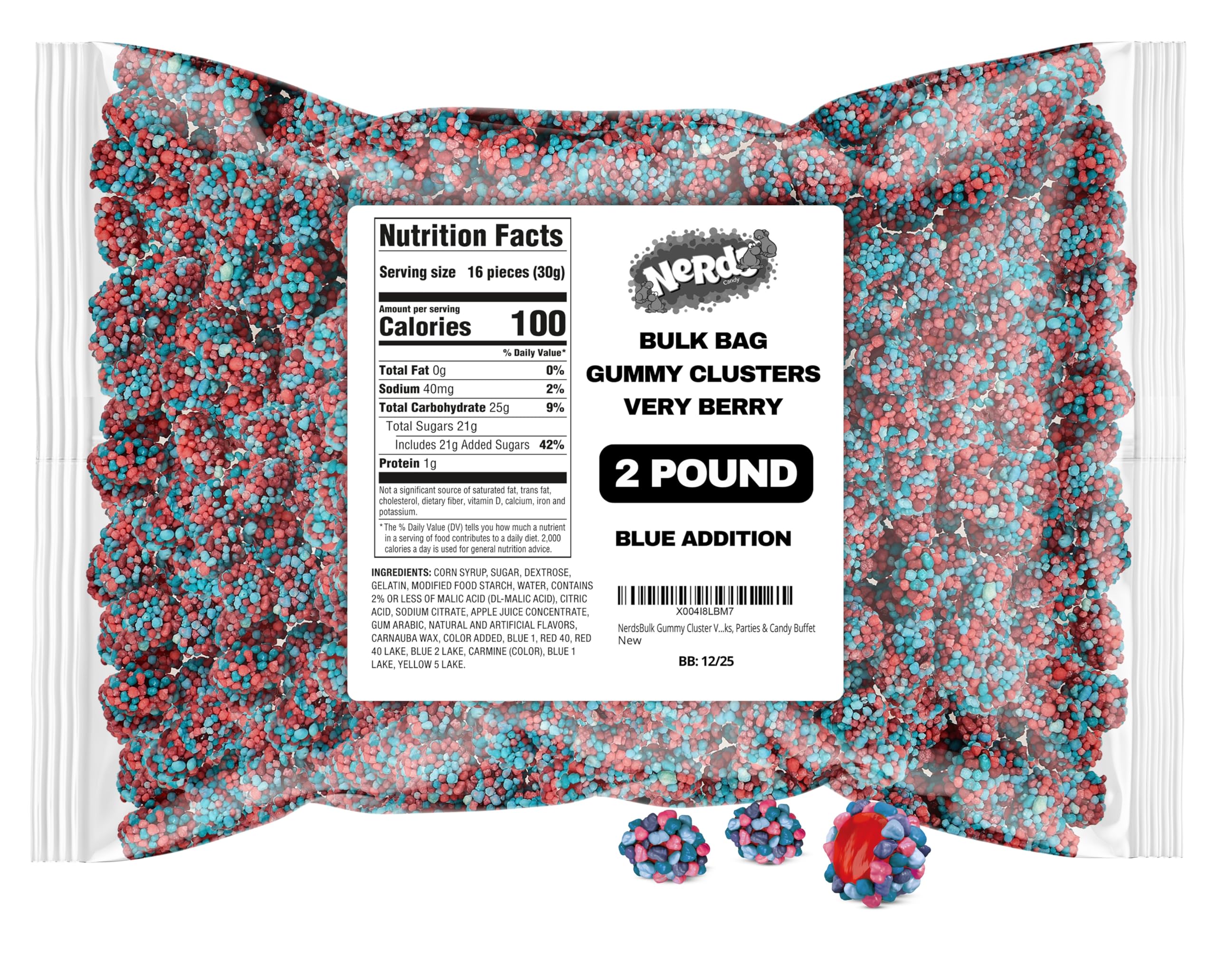 Nerds Gummy Cluster Very Berry Large Pack - 2 Pounds