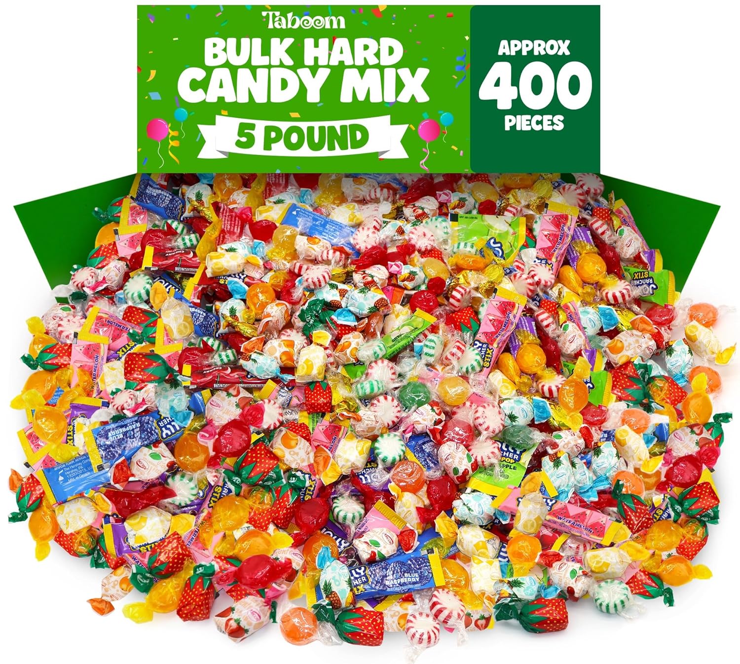 Bulk Assorted Hard Candy Mix 5 Pound (Approx. 250+ Pieces)