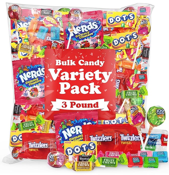 Bulk Candy Variety Pack 3 Pound - Assorted Candy