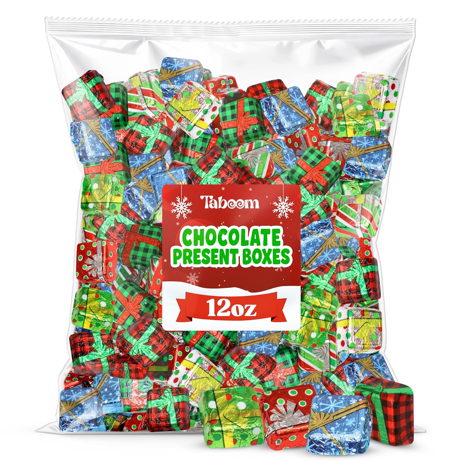 Christmas Milk Chocolate Present Boxes 12 oz Bag