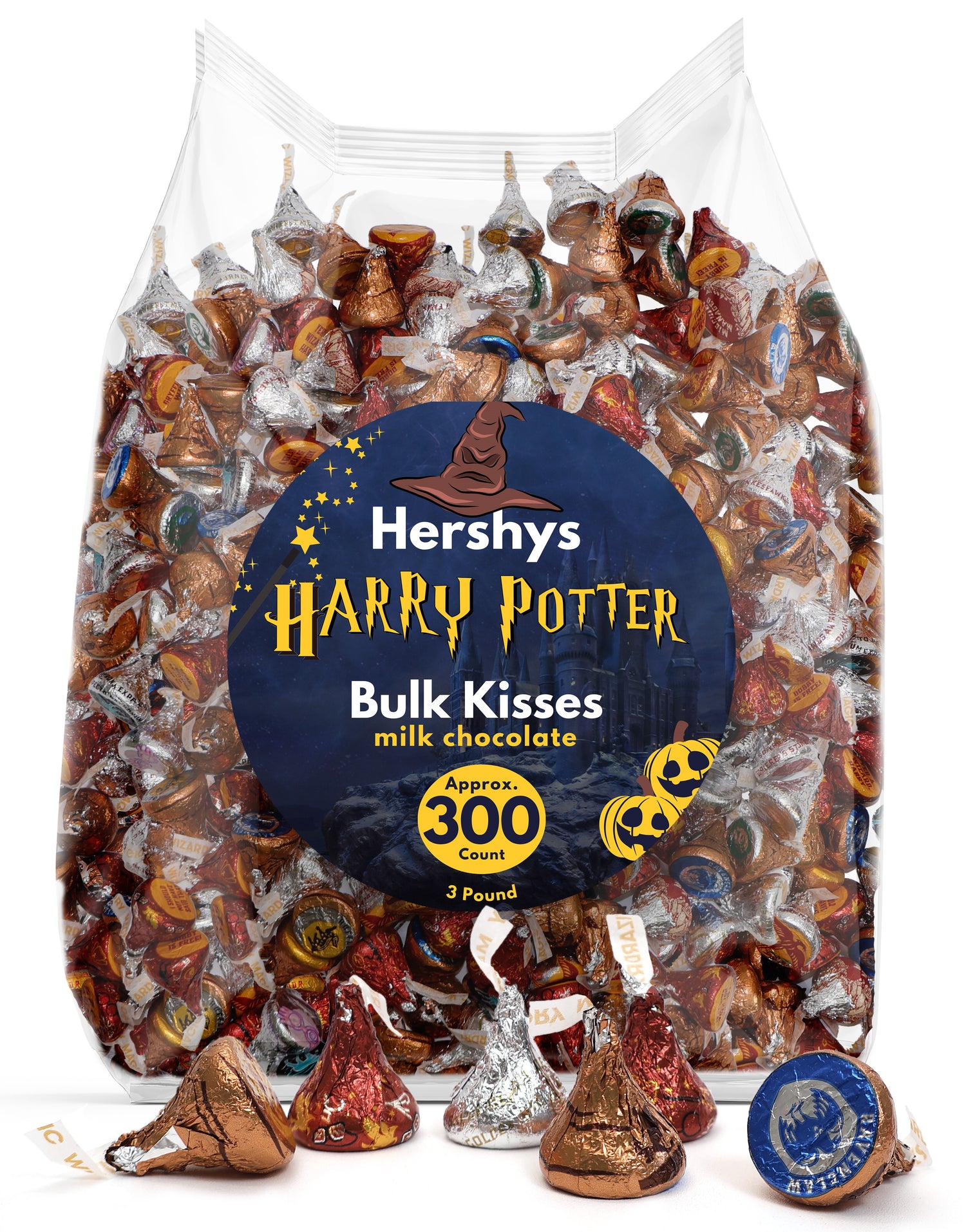 Hershey Harry Potter Kisses Milk Chocolate Bulk Bag - (3 Pound)