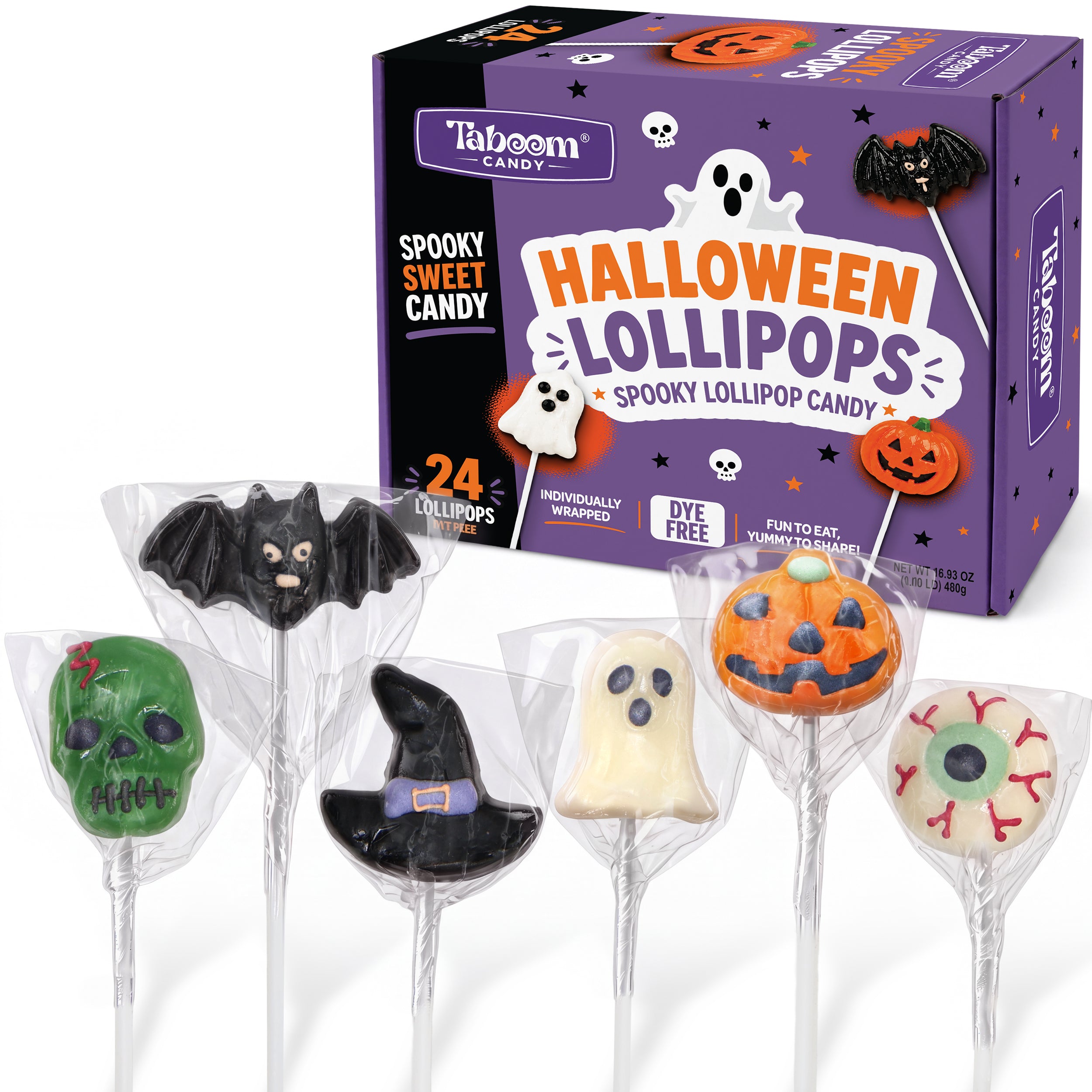 Taboom Halloween lollipops 24 ct