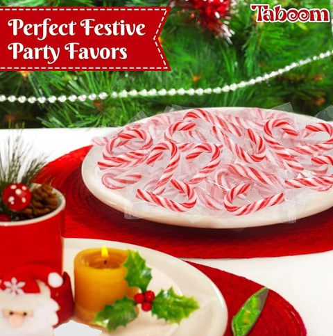 Taboom Mini Candy Cane Individually Wrapped 500 Pack