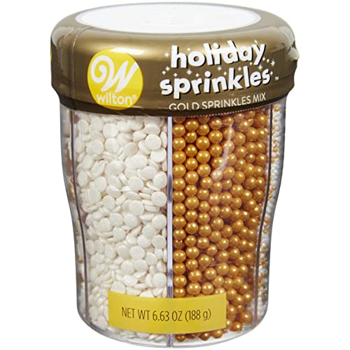 Wilton Sprinkle Mix Gold/White 6 Cell