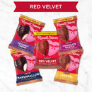 Russell Stover Valentine's Milk Chocolate Red Velvet Truffle Heart Pack of 18