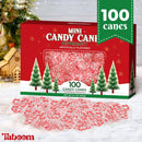 Mini Candy Cane Individually Wrapped 100 Pack